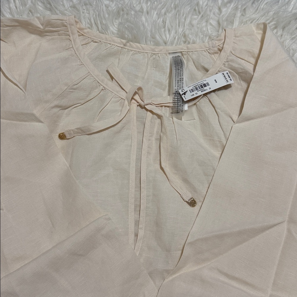Victoria's Secret Soft Cream Embroidered Coverup Dress